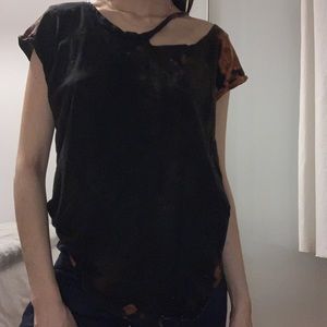 LNA Distressed Acid-Wash Tee